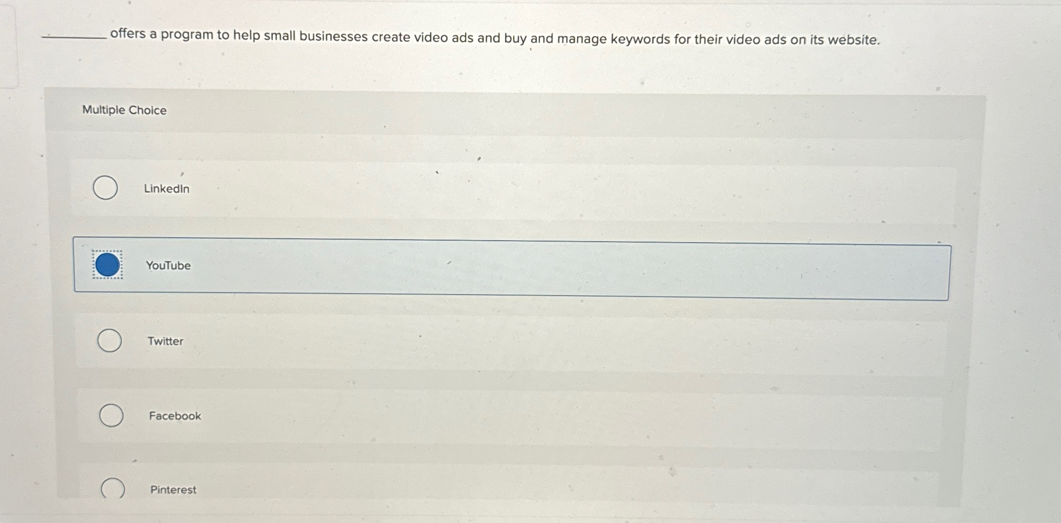  offers a program to help small businesses create video ads and