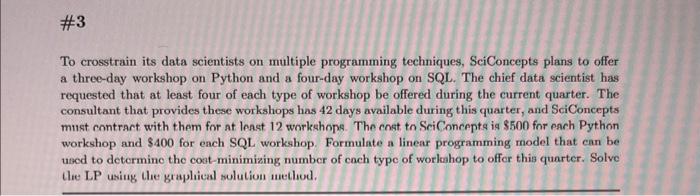  To crosstrain its data scientists on multiple programming techniques, SciConcepts plans