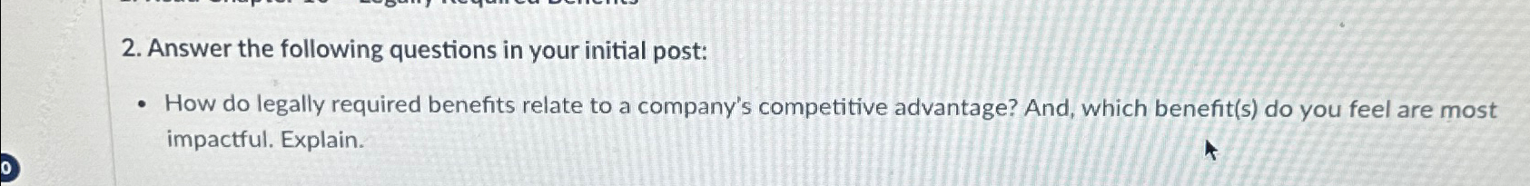  Answer the following questions in your initial post: How do legally