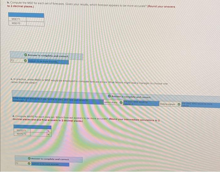 to forecast demand for cases of bottled water. Actual demand and the