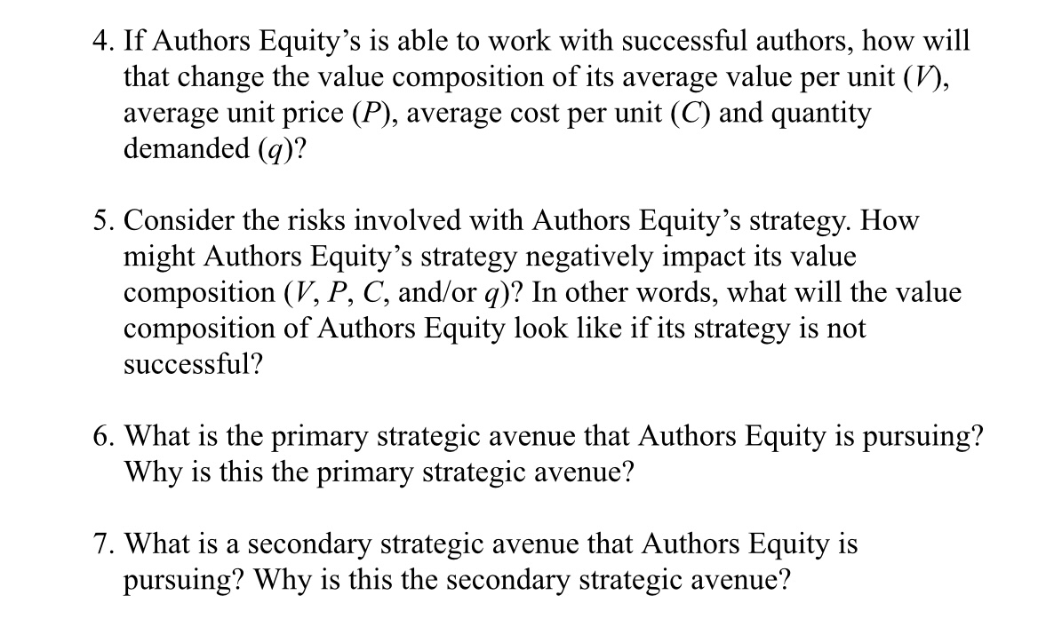  Exam 1 review material Superior performance and strategic components section Case