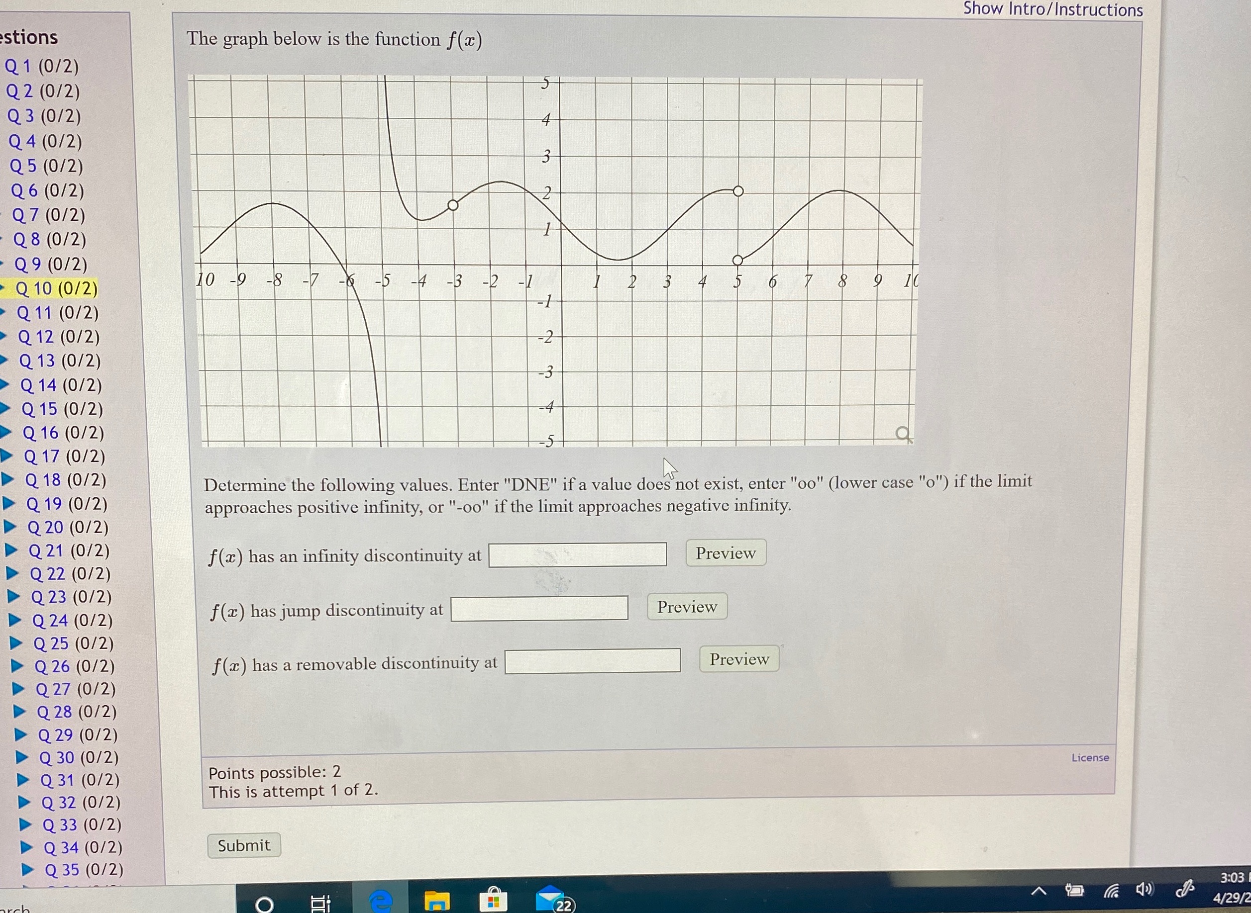 Please help it's a timed assignment! Thankyou! Show Intro/ Instructions stions The