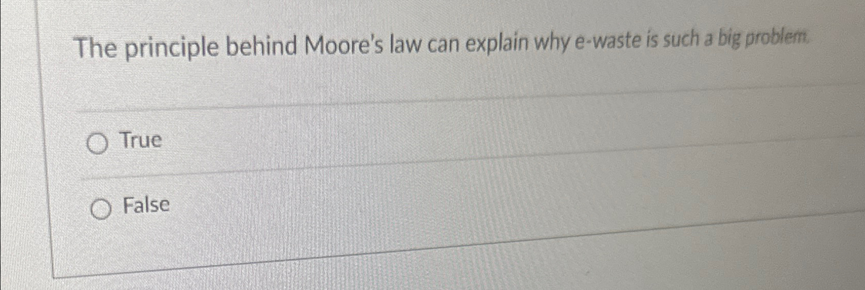 The principle behind Moore's law can explain why e-waste is such