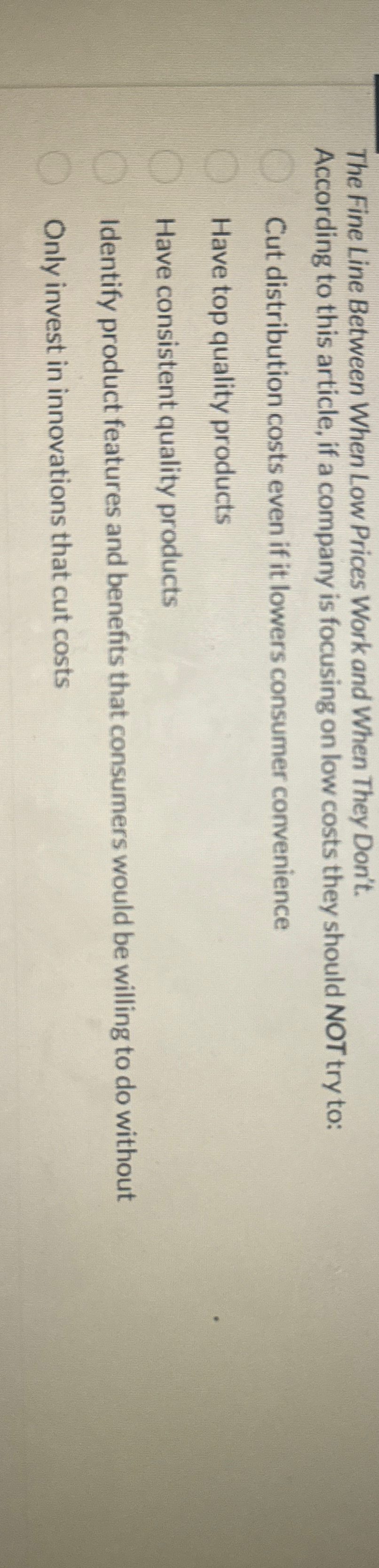  The Fine Line Between When Low Prices Work and When They