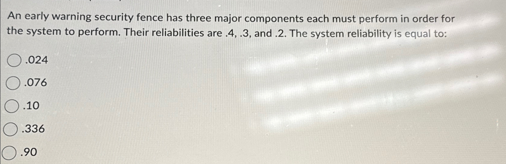  An early warning security fence has three major components each must