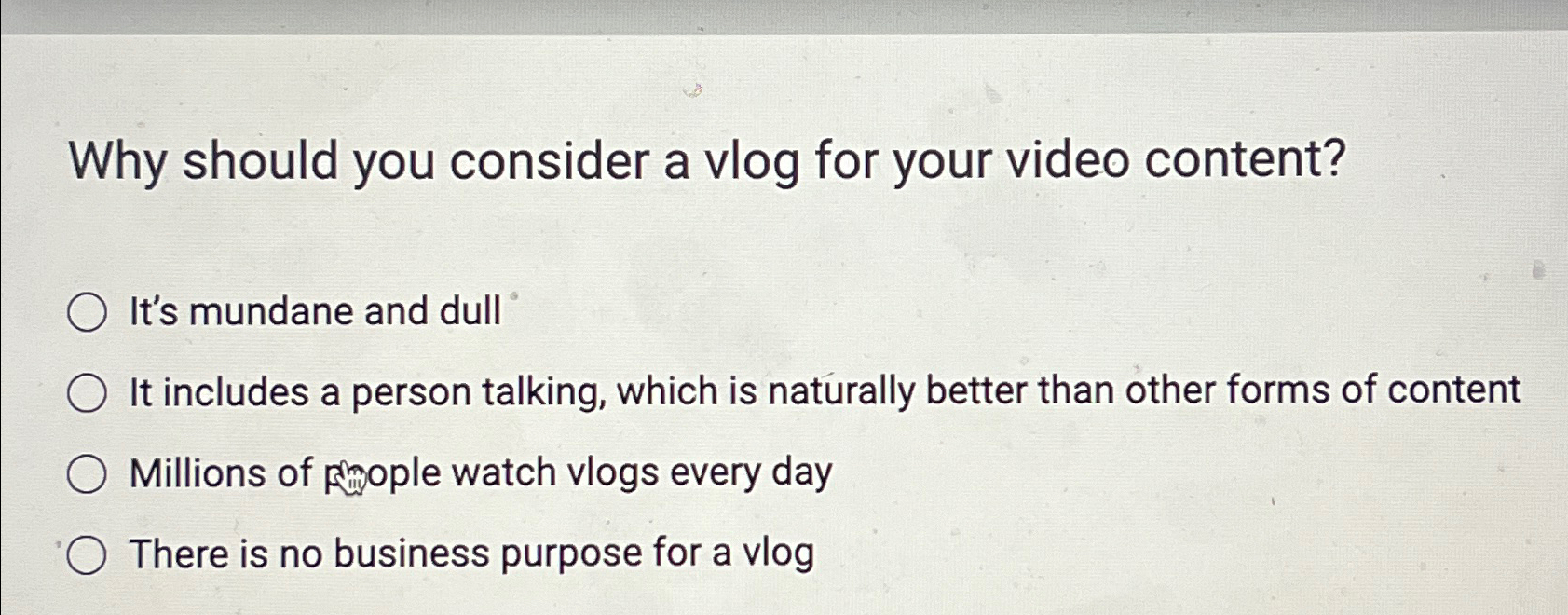  Why should you consider a vlog for your video content? It's