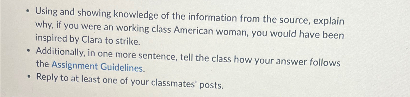  Using and showing knowledge of the information from the source, explain