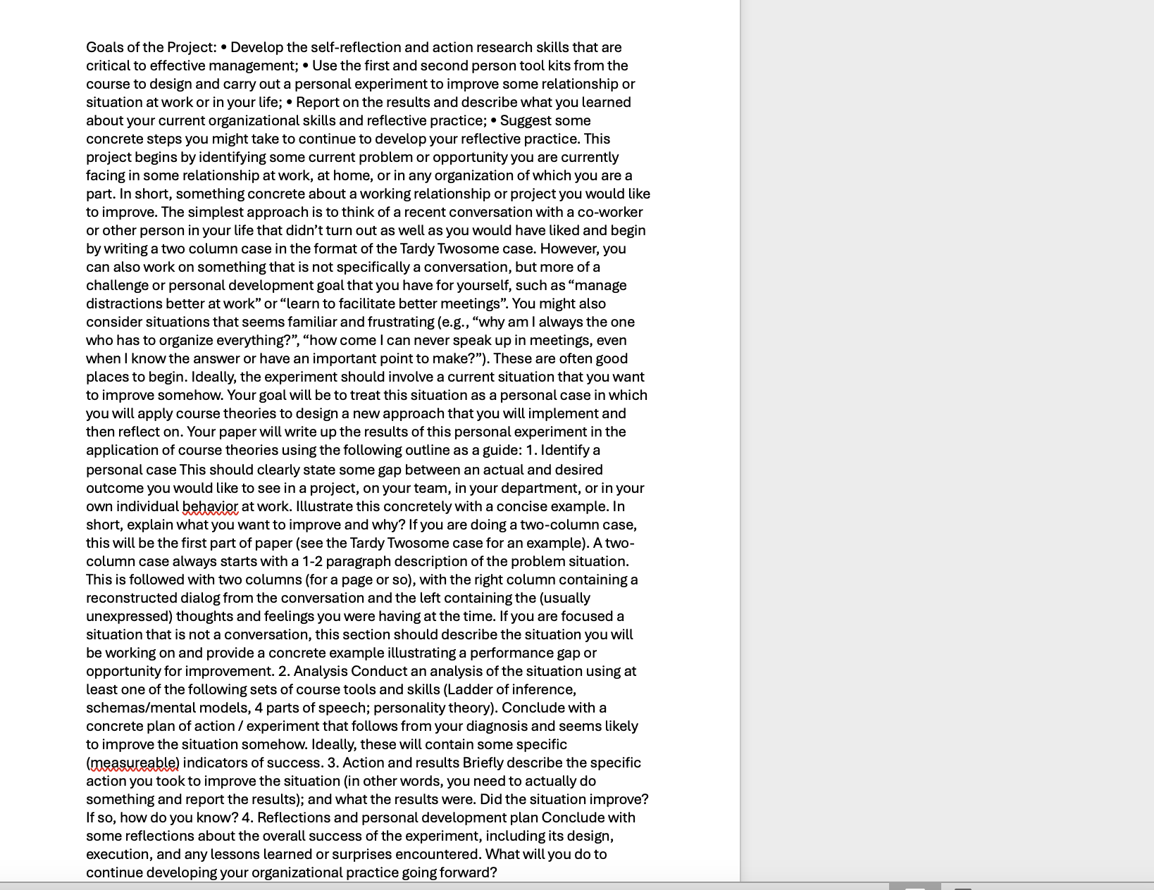  Goals of the Project: Develop the self-reflection and action research skills