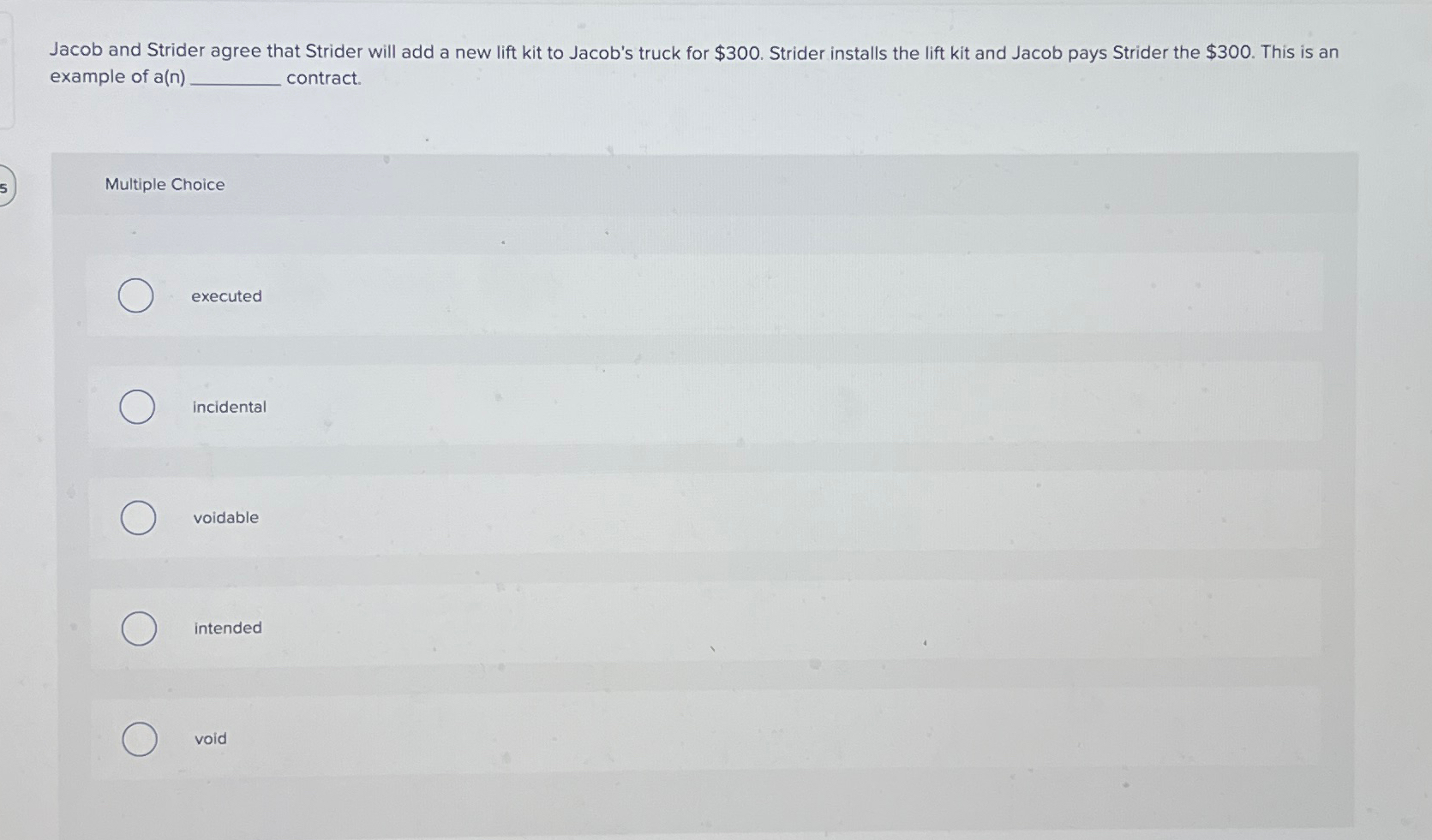  Jacob and Strider agree that Strider will add a new lift