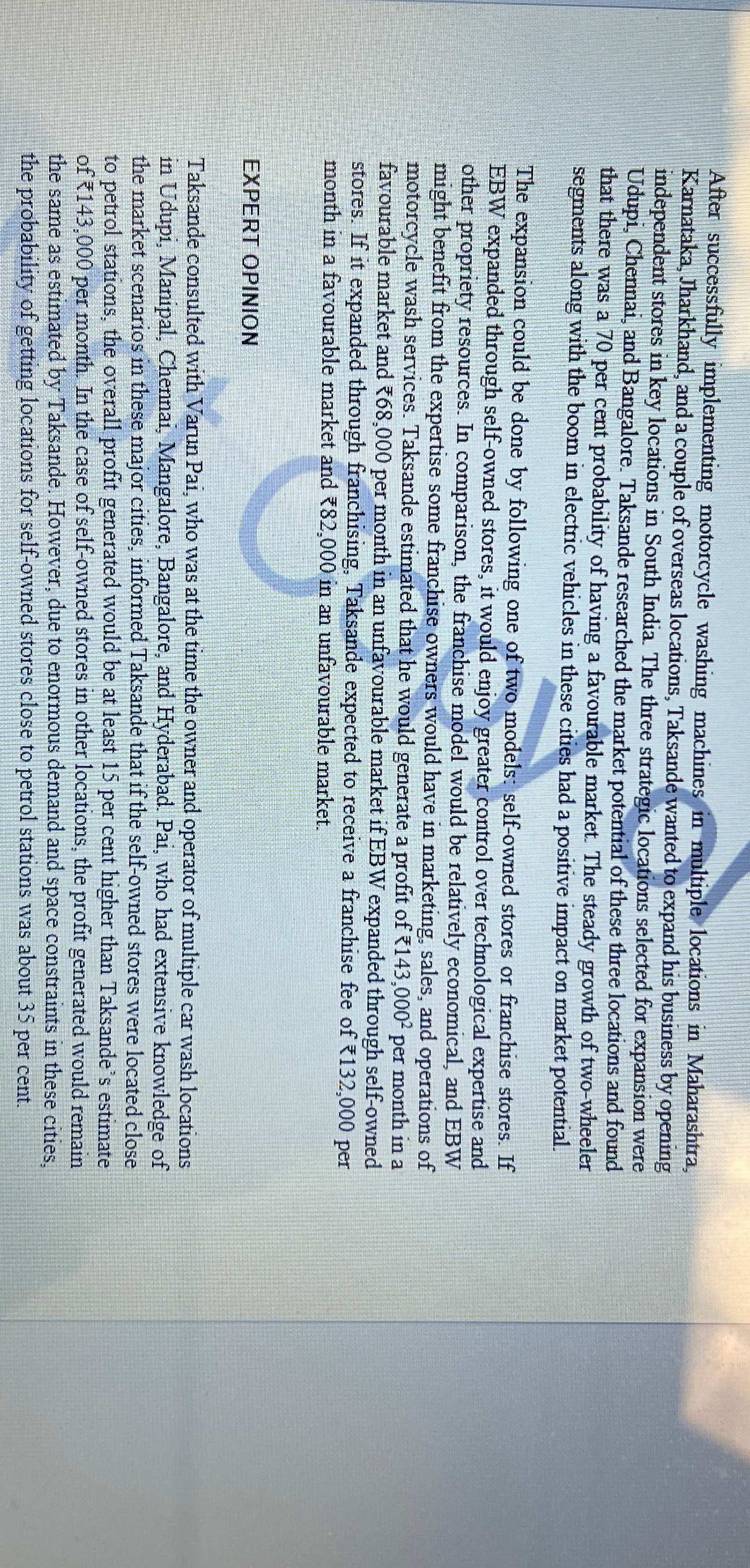  After successfully implementing motorcycle washing machines in multiple locations in Maharashtra,