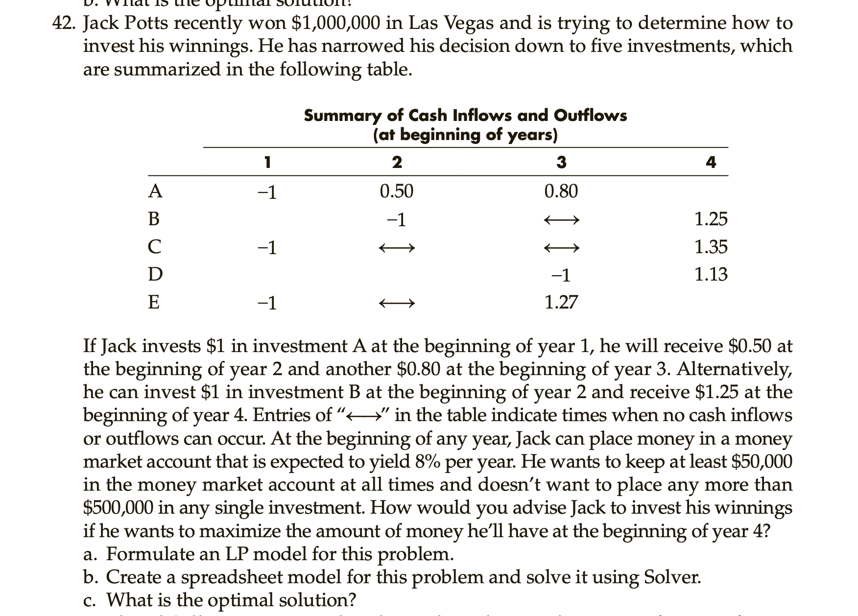  Please show excel solution you can't attatch a file in chegg