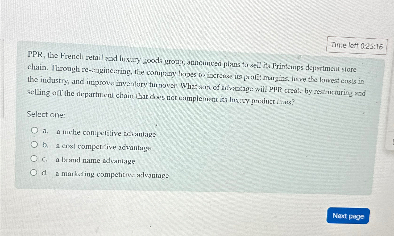 Time left 0:25:16 PPR, the French retail and luxury goods group,