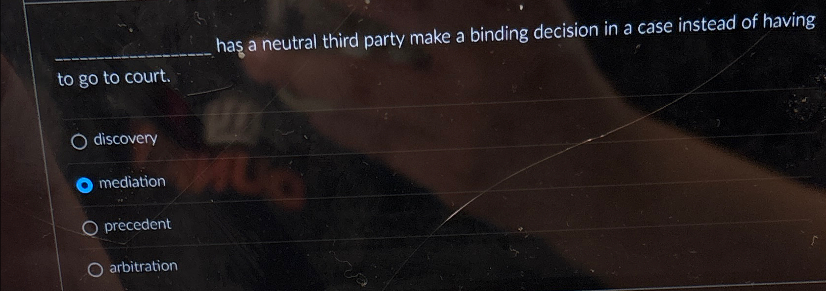  ha a neutral third party make a binding decision in a