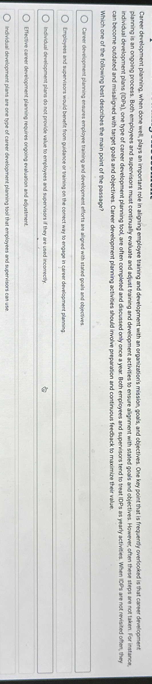  can become outdated and misaligned with target goals and objectives. Career