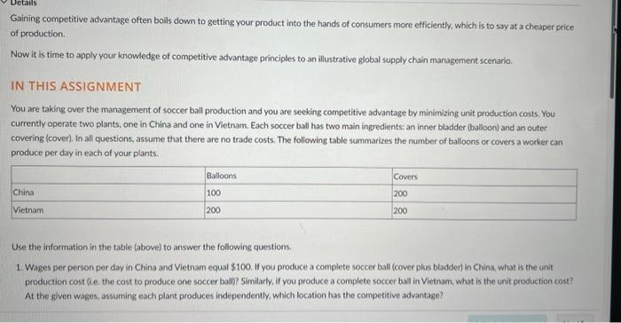  Gaining competitive advantage often boils down to getting your product into