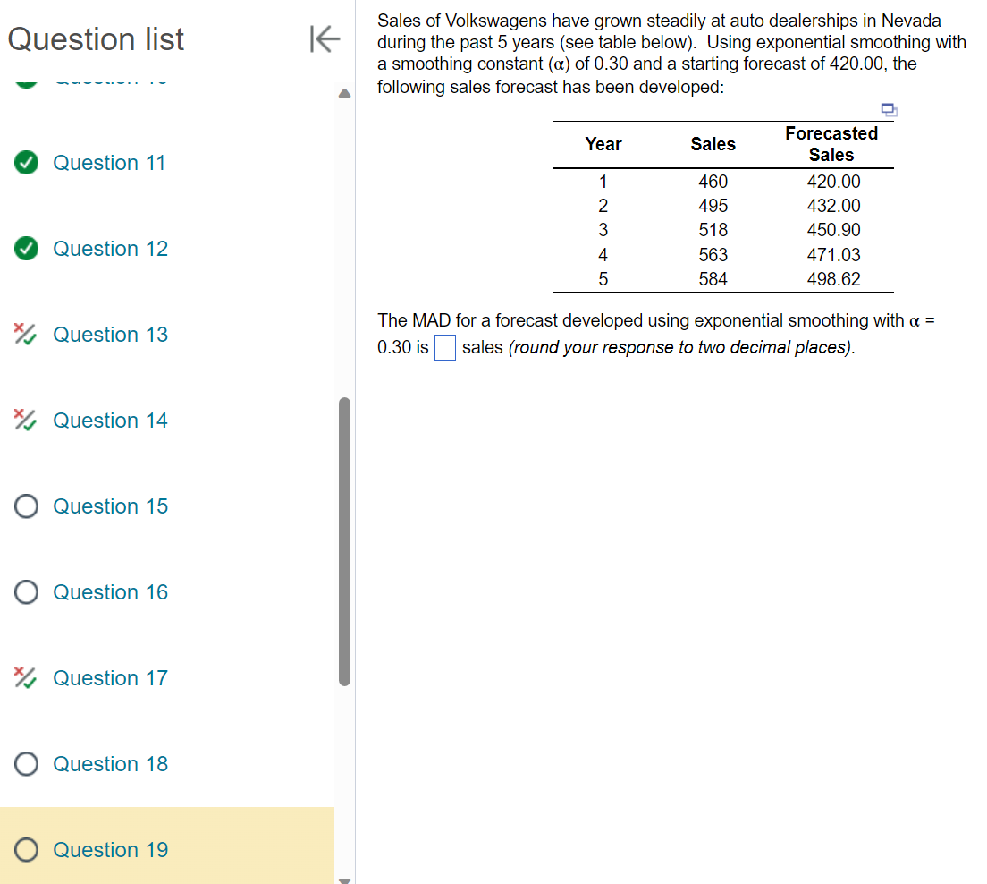 Please use actual numbers Question list Question 11 Question 12 x/s Question
