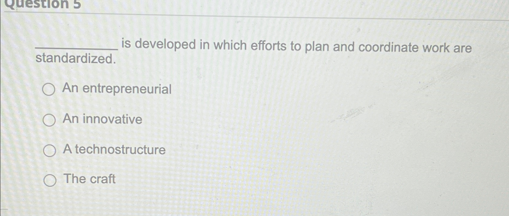  is developed in which efforts to plan and coordinate work are