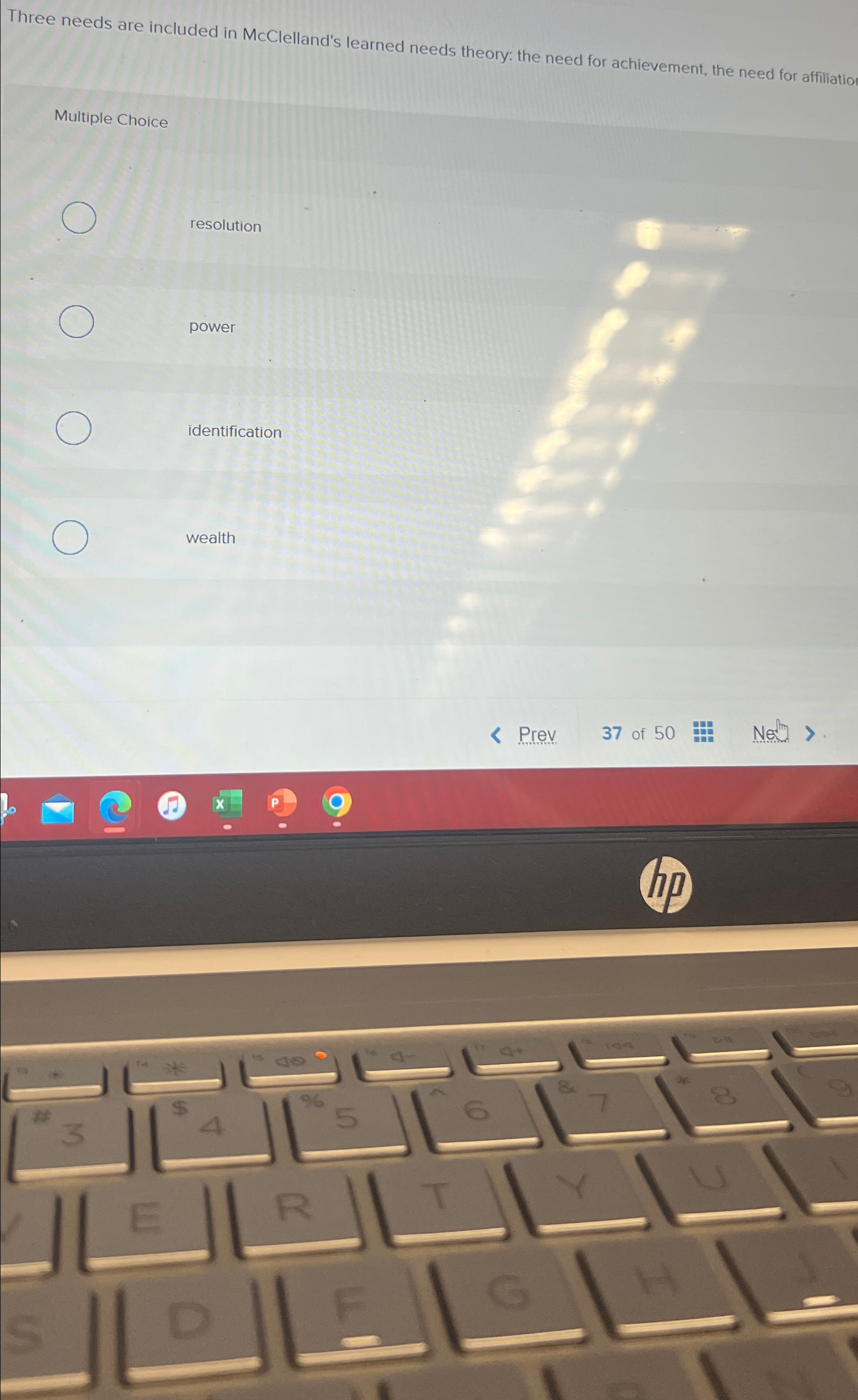  Three needs are included in McClelland's learned needs theory: the need