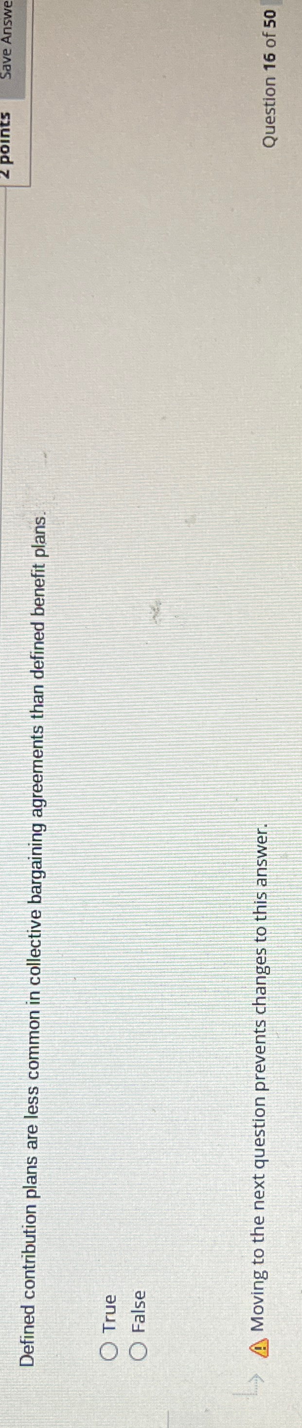  Defined contribution plans are less common in collective bargaining agreements than