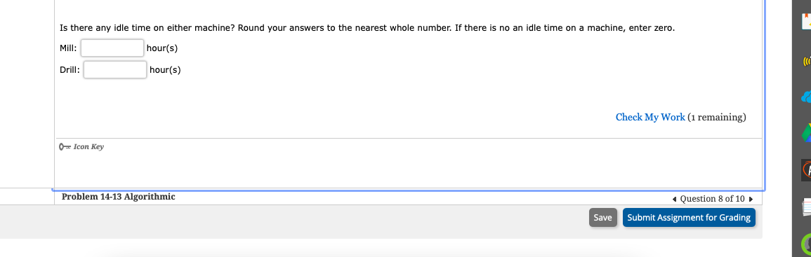 Gantt chart with the minimum makespan schedule. The correct graph is Is