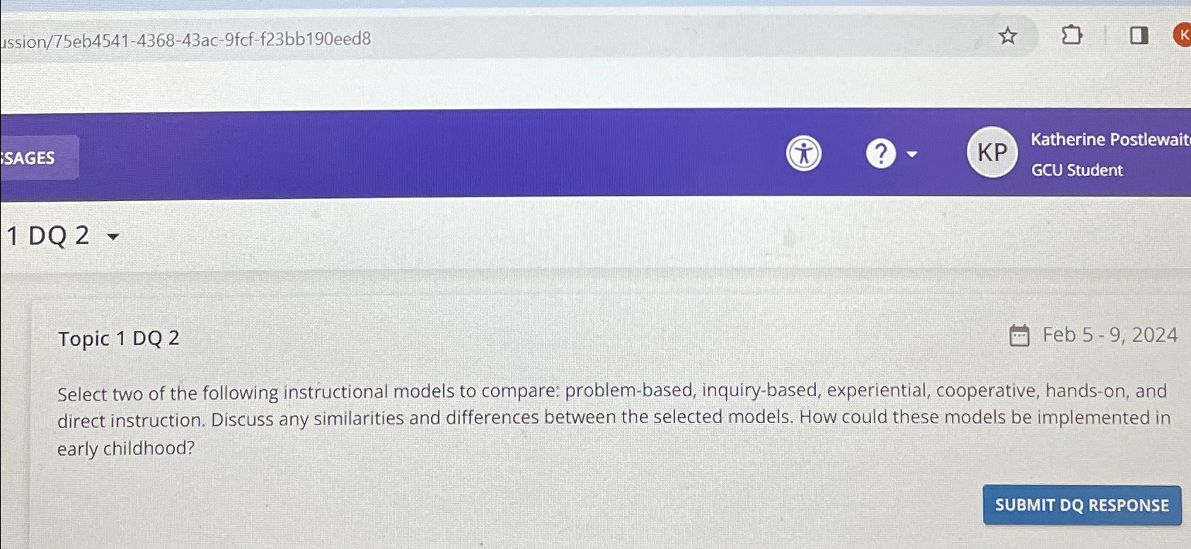  ussion/75eb4541-4368-43ac-9fcf-f23bb190eed8 1 DQ 2 Topic 1 DQ 2 Feb 5-9,2024 Select