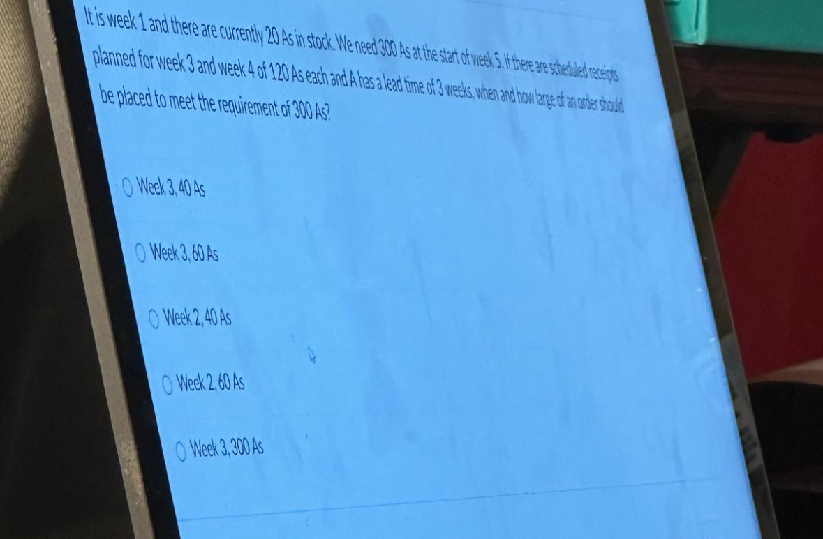  It is week 1 and there are currently 20 As in