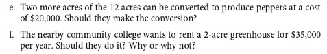 for each of the questions without re-solving the LP. Consider each question