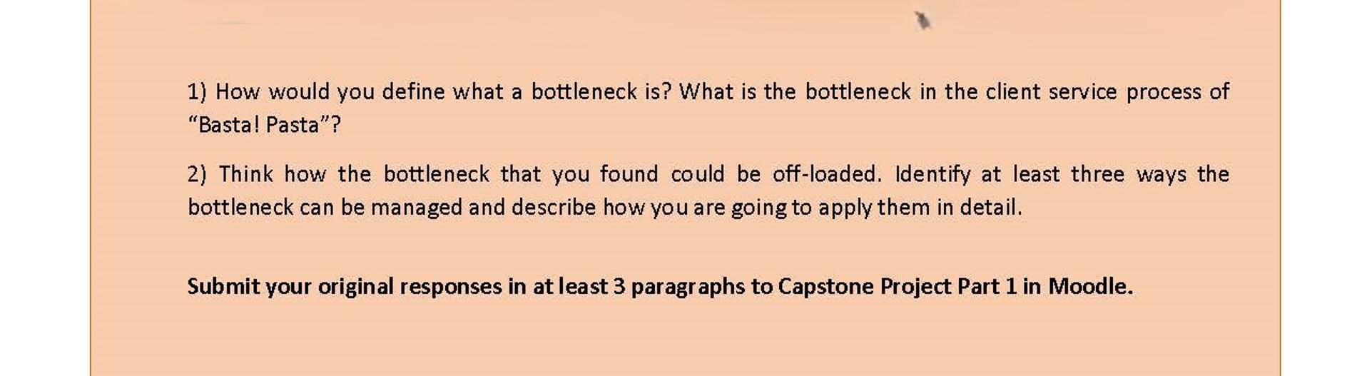  CSS150: Strategies in Service Operations - Capstone Project Part 1 Congratulations!