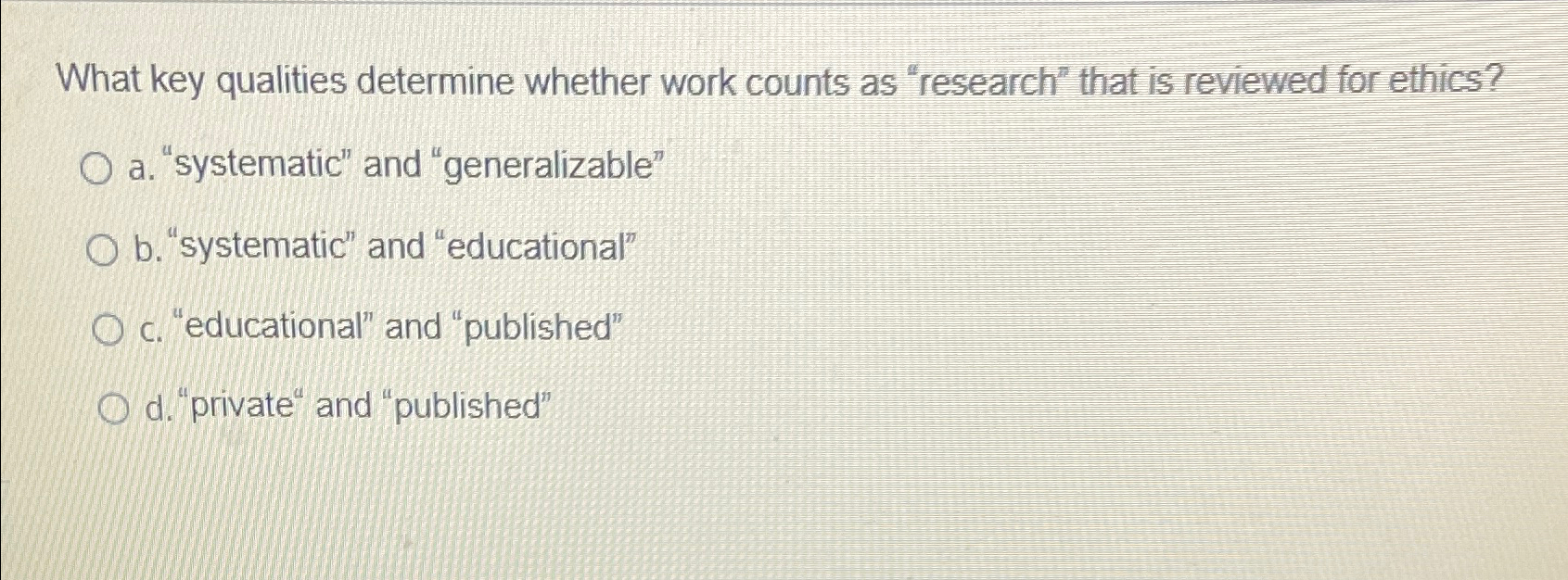  What key qualities determine whether work counts as "research" that is