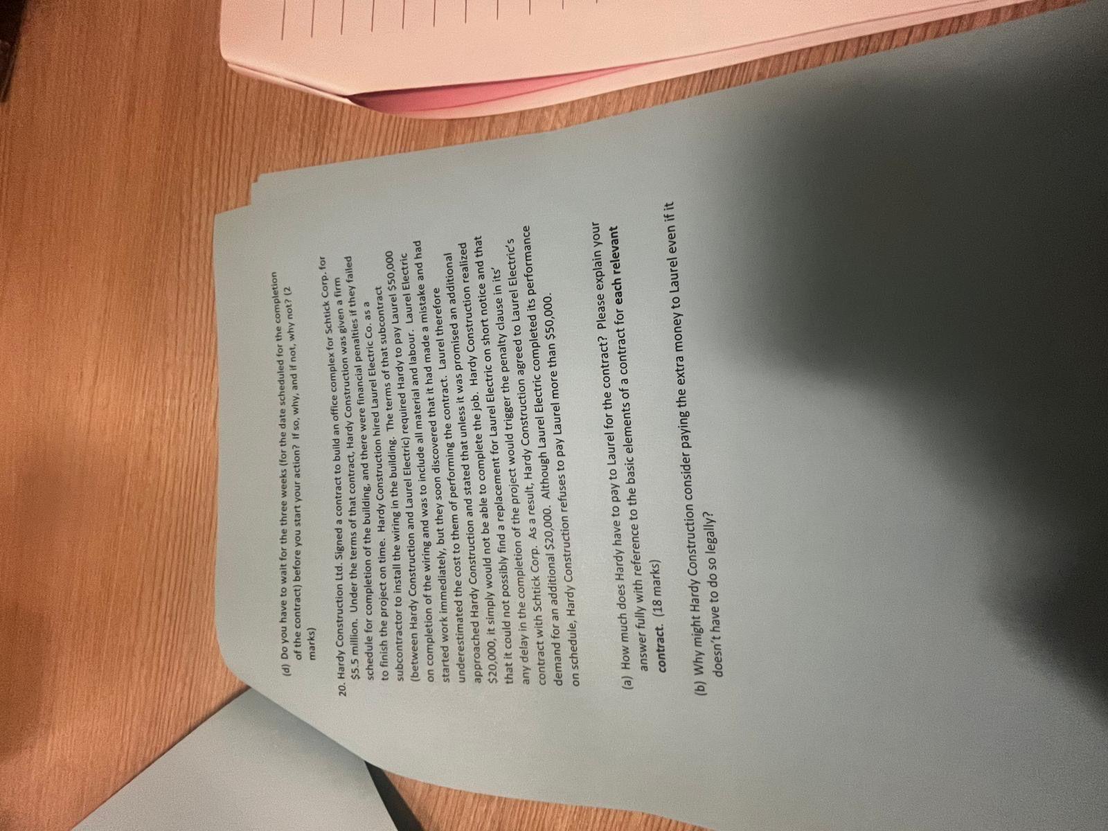  Hardy Construction Ltd. Signed a contract to build an office complex