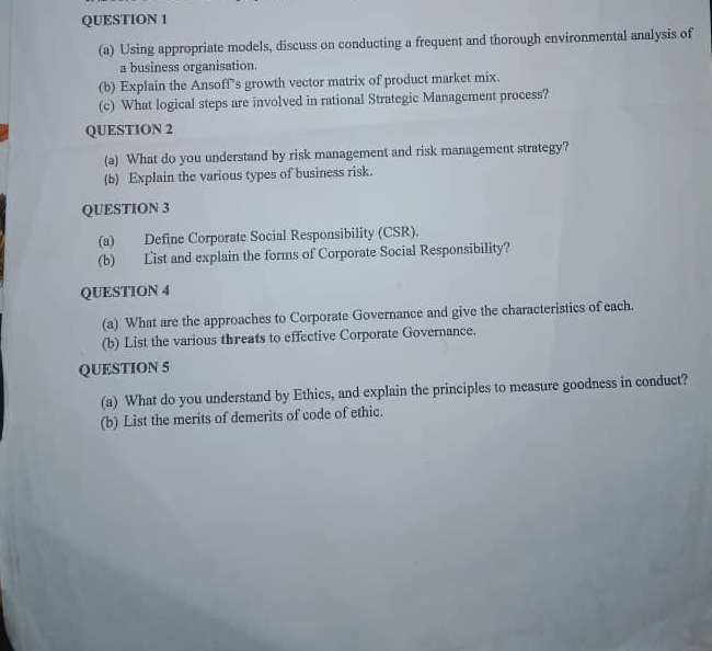  QUESTION 1 (a) Using appropriate models, discuss on conducting a frequent