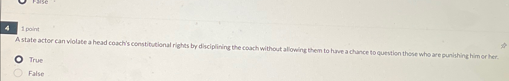  41 point A state actor can violate a head coach's constitutional