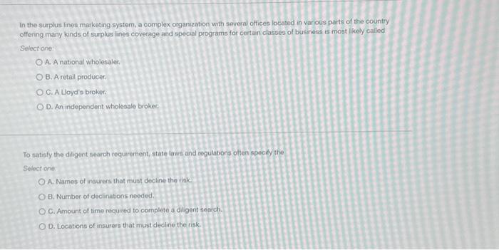 offices located in various parts of the country offering many kinds of