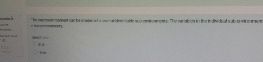  The macroenvironment can be divided into several identifiable sub-environments. The variables