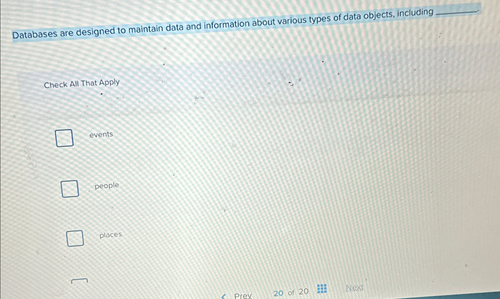  Databases are designed to maintain data and information about various types