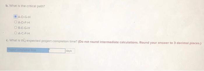 IMMEDIATE ACTIVITY PREDECESSORS A B C D EFGH F A A B