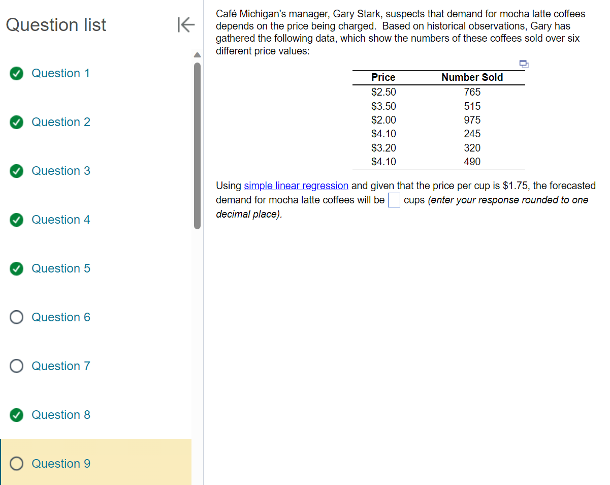 Please use exact numbers Question list Question 1 Question 2 Question 3