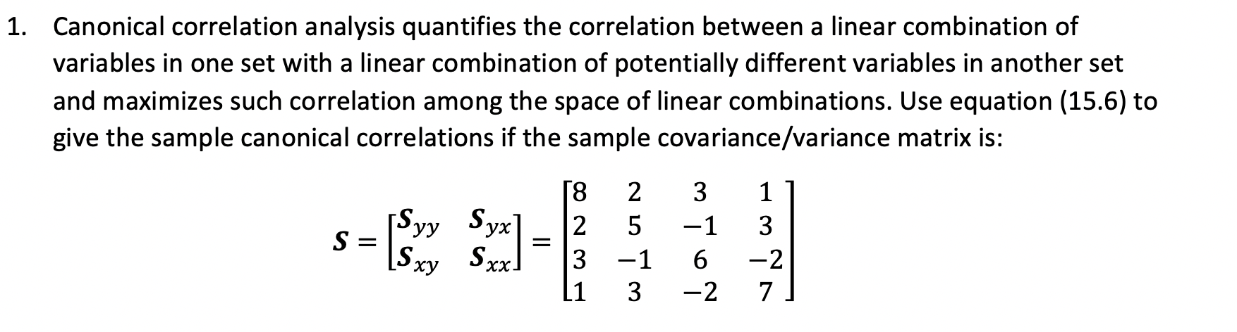 N(p, 2) distribution. Consider a hypothetical example where the correlation matrix is