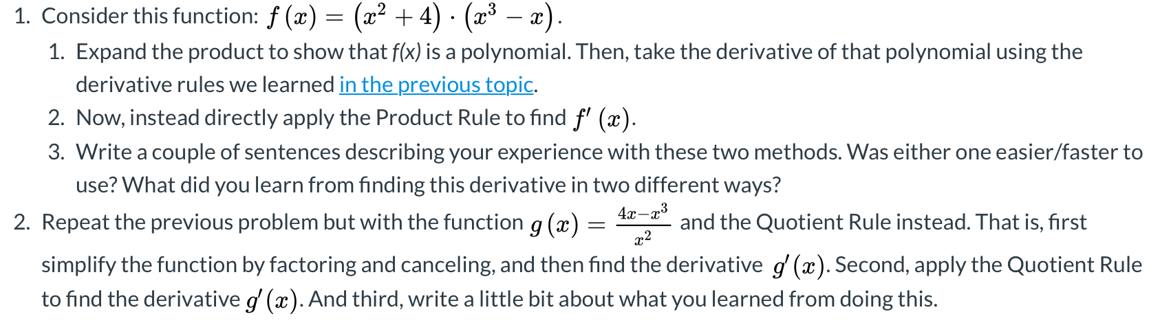 Thank you! 1. Consider this function: f (x) = (m2 + 4)
