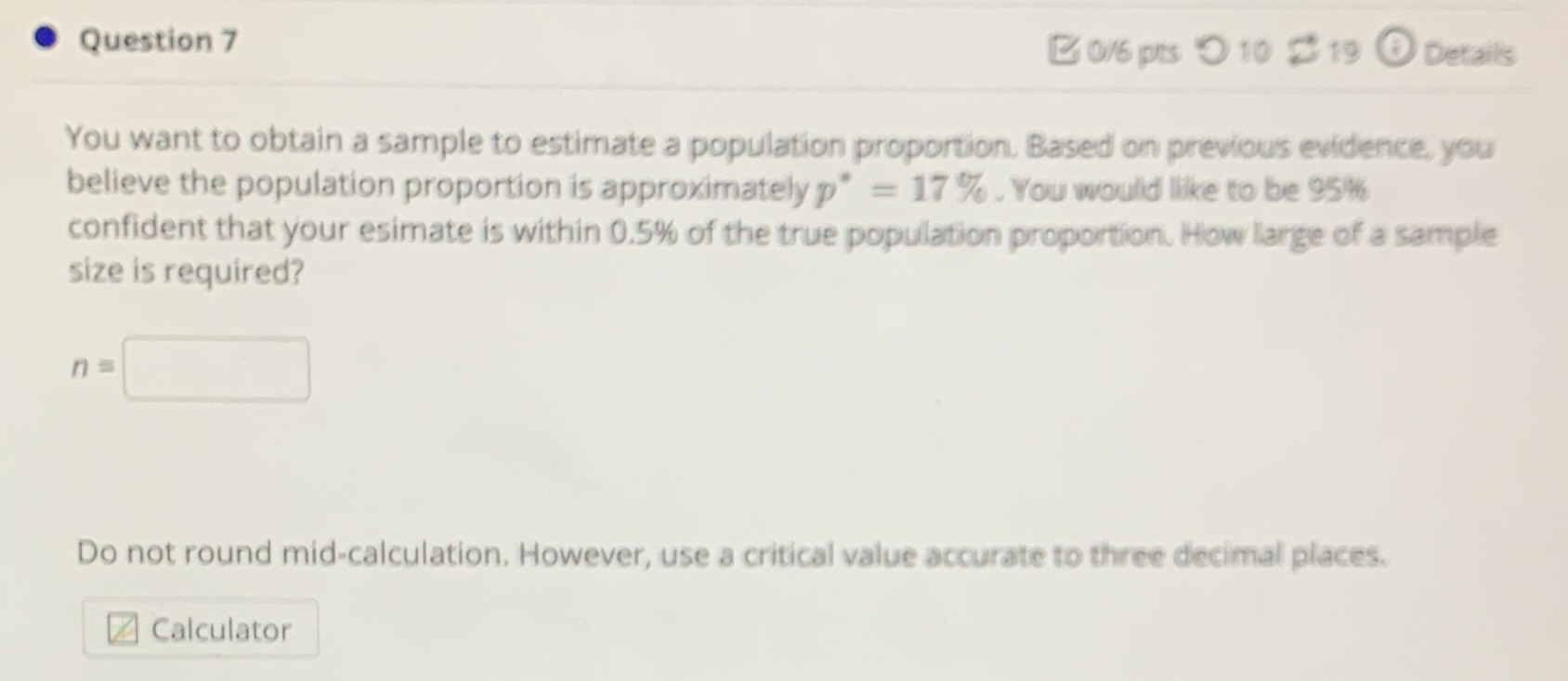  . Question 7 B 06 pts ) 10 2 19 .