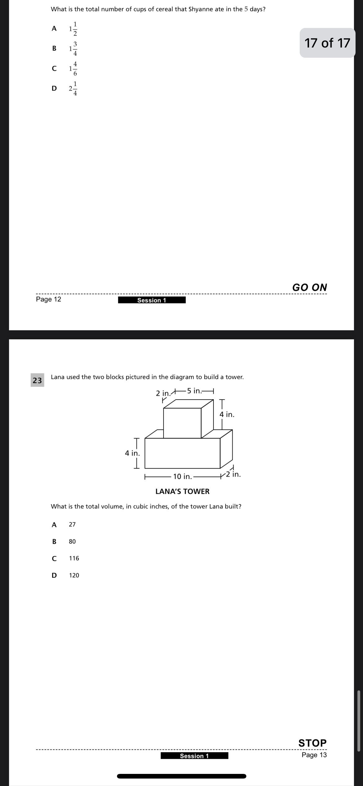 the total number of cups of cereal that Shyanne ate in the