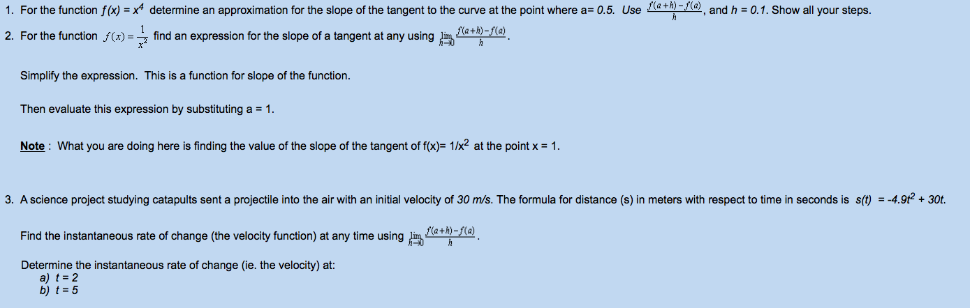 ..................... 1. For the function f(x) = x# determine an approximation for