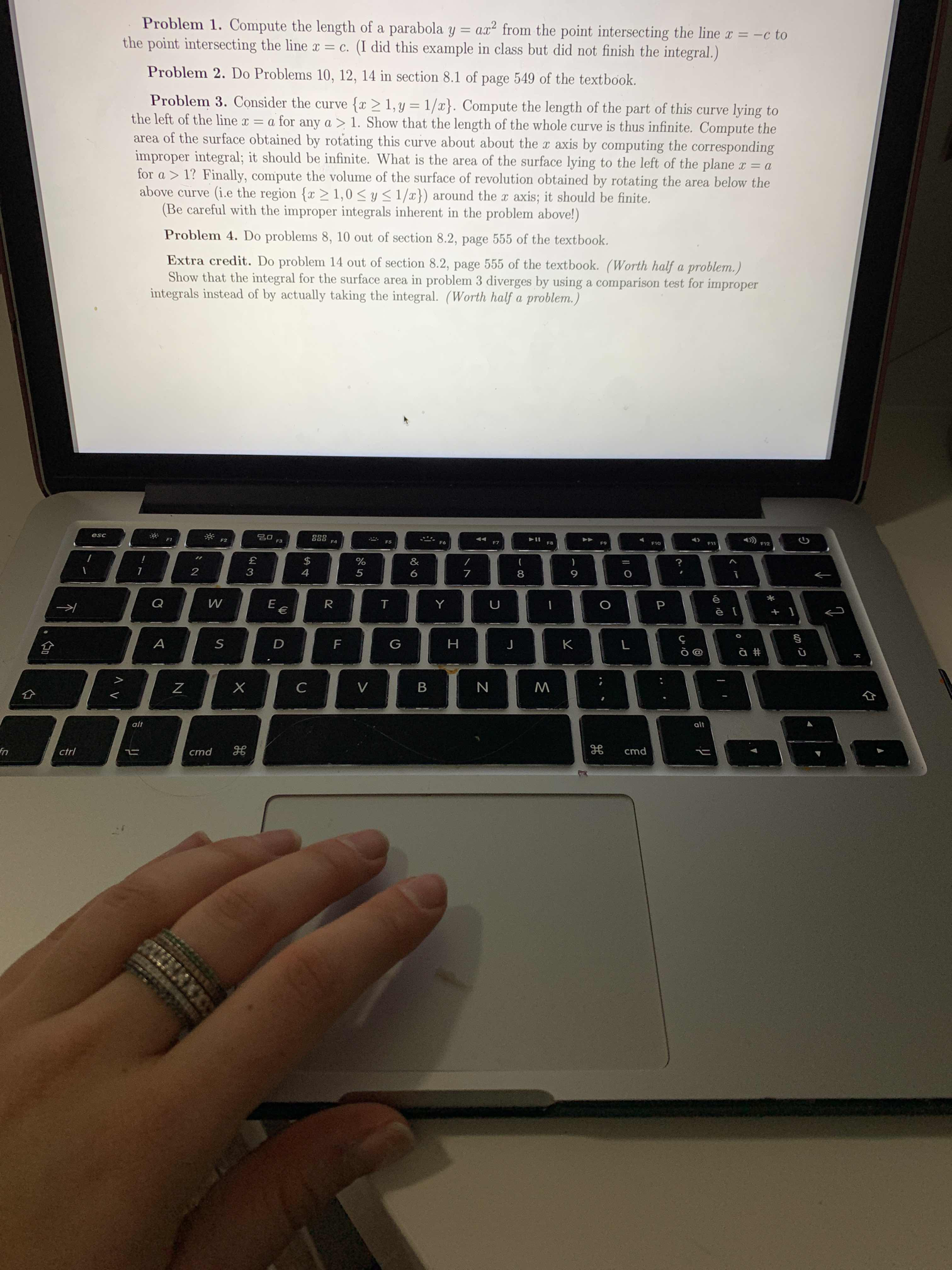 Problem 1 and problem 3 please! Thank you so muchcalculus problem Problem