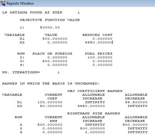 shadow prices of all resources? 3. Determine the upper and lower limits