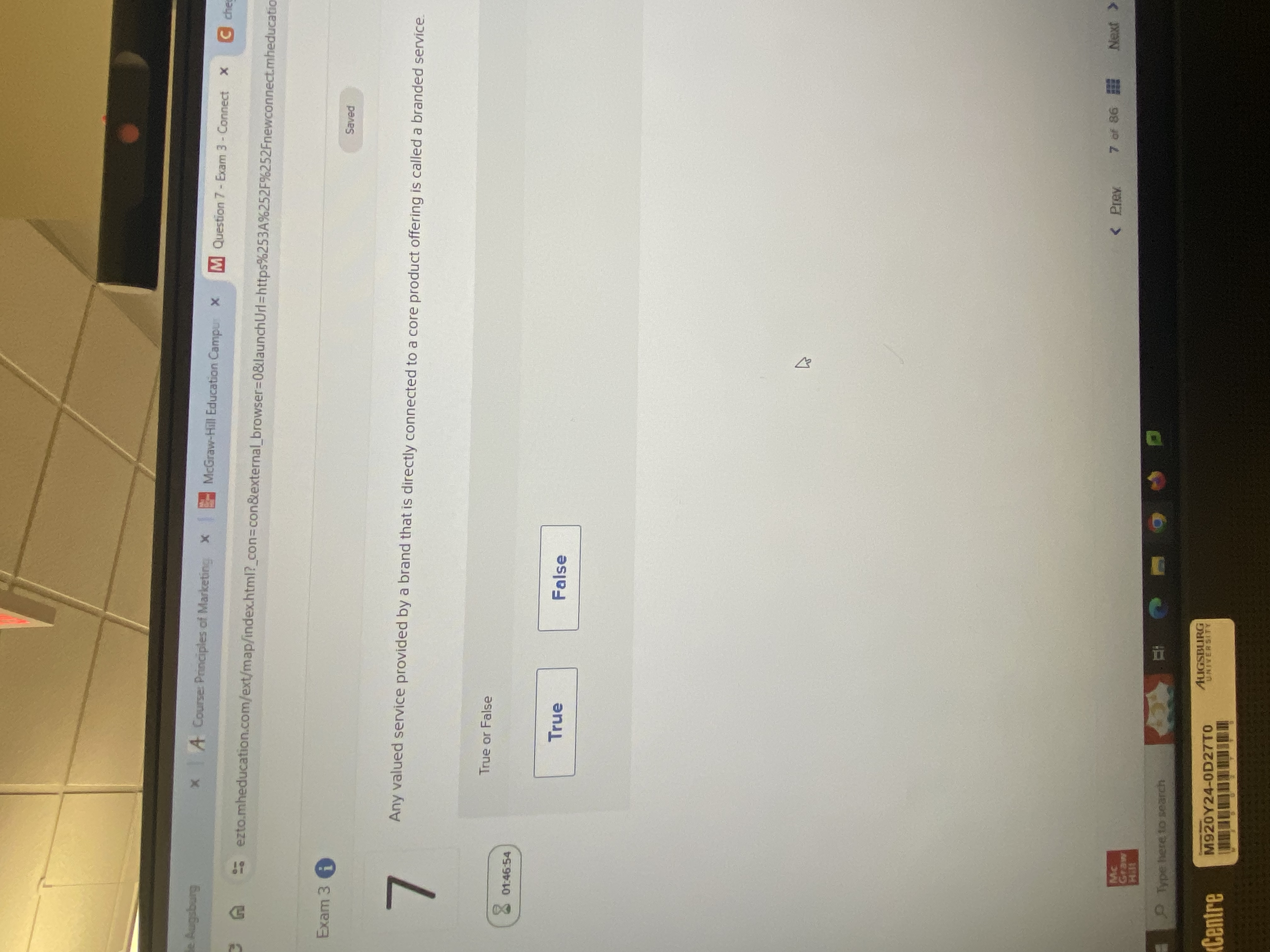  Exam 3( Saved Any valued service provided by a brand that