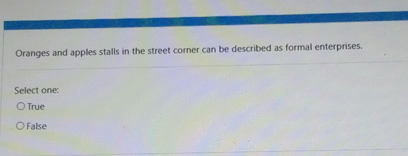 a business is the implementation stage. Select one: True False An organisation