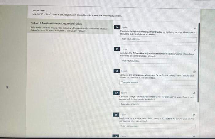 2010 (Year 1) through 2017 (Year 8). Cell Styles 1 point Predict