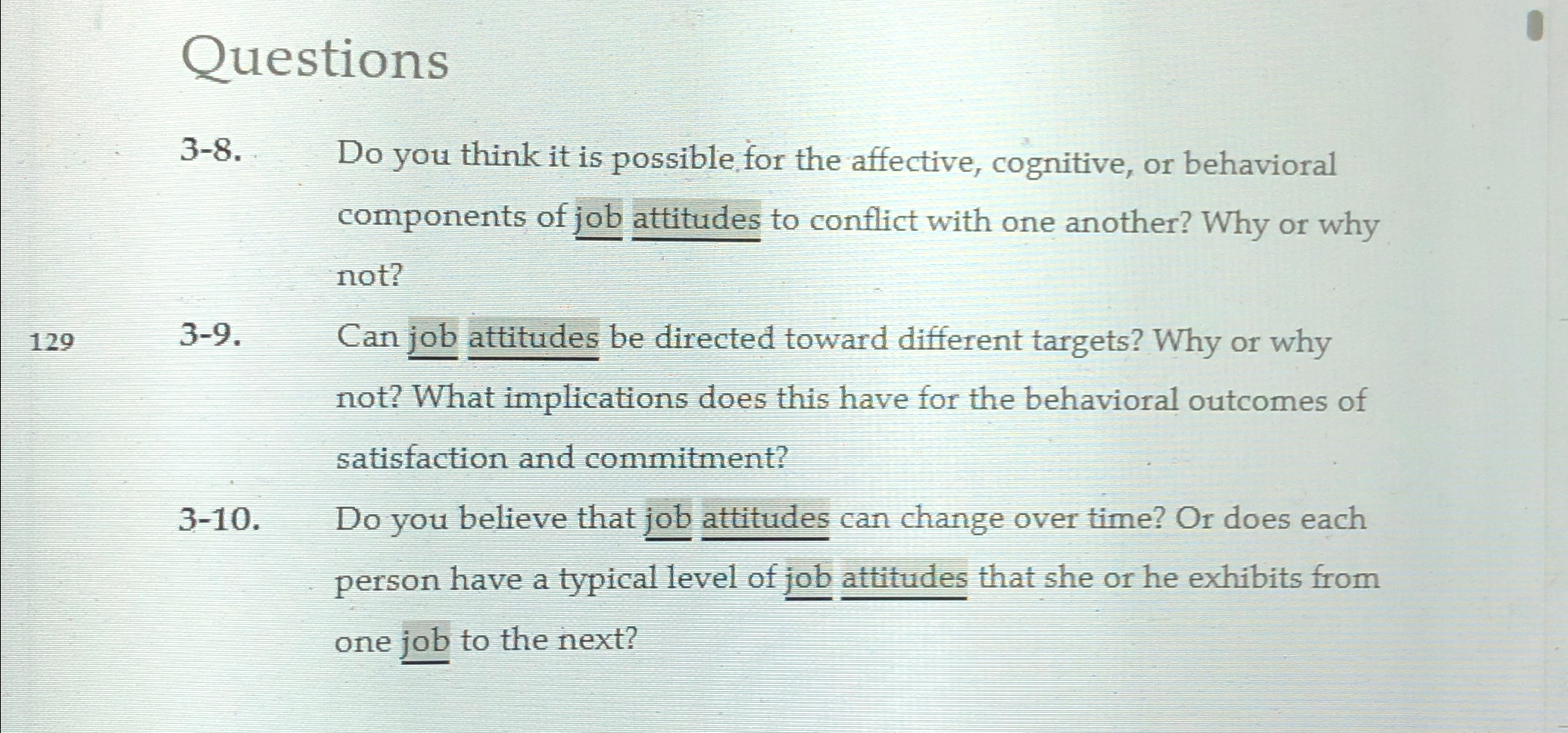  Questions 3-8. Do you think it is possible for the affective,