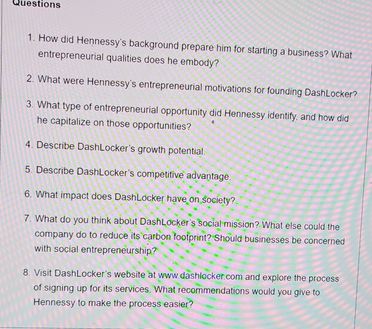  Questions How did Hennessy's background prepare him for starting a business?