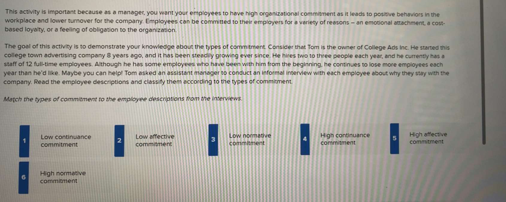  This activity is important because as a manager, you want your